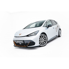 Maxton Design "Street Pro" spoiler pod přední nárazník pro Cupra Born Mk1, plast ABS bez povrchové úpravy, s červenou linkou