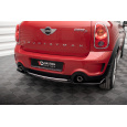 Maxton Design středový spoiler zadního nárazníku pro Mini Countryman R60 Facelift, černý lesklý plast ABS
