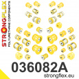 036082A: Strongflex Kompletní sada polyuretanových silentbloků pro zavěšení varianta SPORT