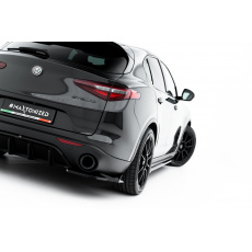 Maxton Design boční difuzory pod zadní nárazník ver.2 pro Alfa Romeo Stelvio, černý lesklý plast ABS