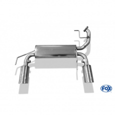 Fox Sportauspuff koncový tlumič výfuku s koncovkou 1x100 Typ 16 na obou stranách pro Suzuki Swift IV 2010- s motorem 1.2