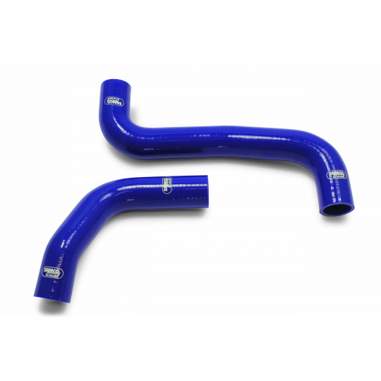 Samco Sport 2-dílná sada silikonových hadic pro vedení chladicí kapaliny pro Subaru Legacy V 2009 - On BR9/BM9, 2.5l (EJ25) bez turba s aut. převodovkou, mimo CVT, barva: modrá