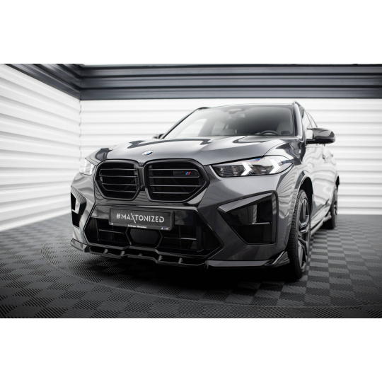 Maxton Design spoiler pod přední nárazník pro BMW X5 M F95 Facelift, černý lesklý plast ABS