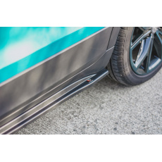 Maxton Design difuzory pod boční prahy pro Volkswagen T-Cross, černý lesklý plast ABS