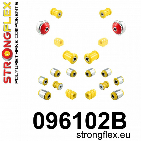 096102B: Strongflex Kompletní sada silentbloků zavěšení