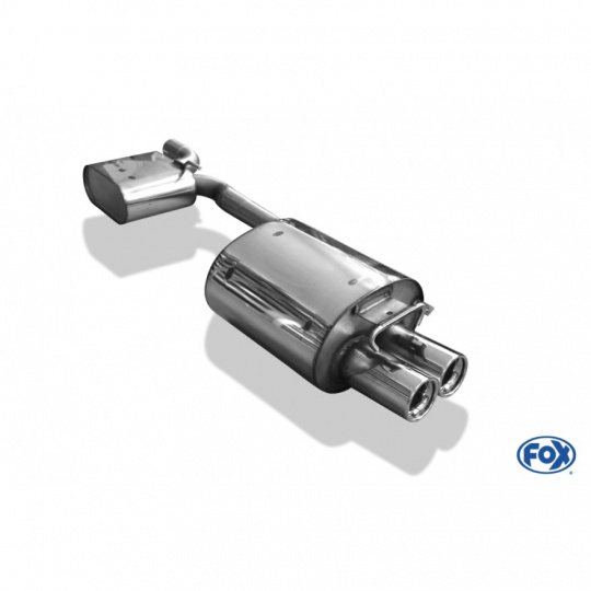 Fox Sportauspuff výfukový systém od katalyzátoru s koncovkou 2x80 Typ 13 pro Mercedes SLK 170 s motorem 2.0, 2.3 K l