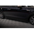 Maxton Design difuzory pod boční prahy pro Mini Cooper F56 Facelift, černý lesklý plast ABS