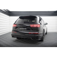Maxton Design středový spoiler pod zadní nárazník s žebrováním pro Audi SQ7 Mk2, černý lesklý plast ABS