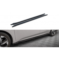 Maxton Design difuzory pod boční prahy pro Hyundai Elantra Mk7, černý lesklý plast ABS