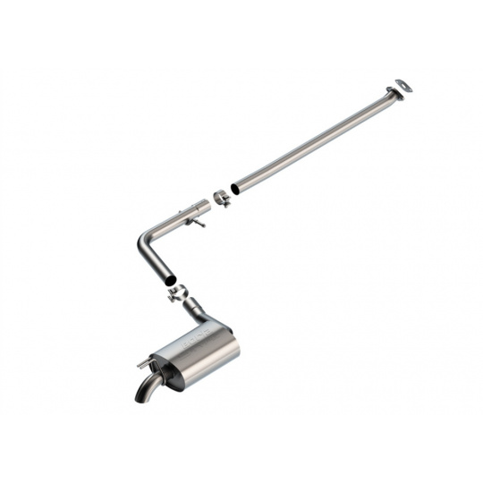 Borla Cat-Back výfukový systém "S-Type" pro Kia K5 LX/EX/GT-Line, 1,6L, Turbo, automat, FWD. 4-dveř., 2021-2024, vyjma GT