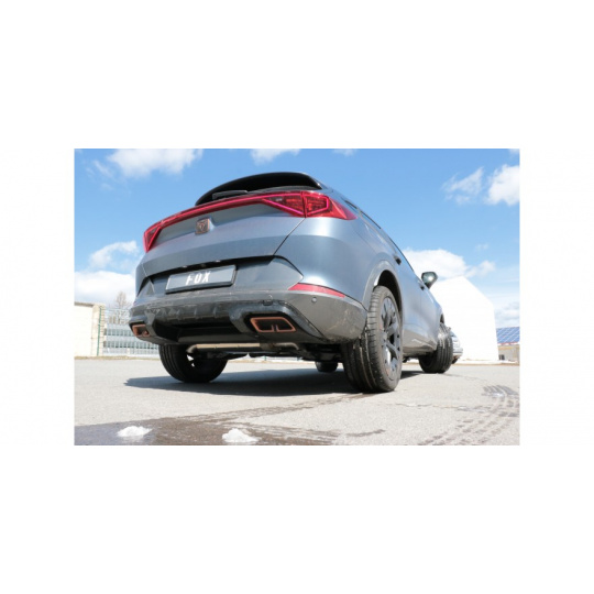 Fox Sportauspuff koncový tlumič výfuku pro Cupra Formentor 2020- s motorem 1.5, 4x2 Fox Sportauspuff koncový tlumič výfuku pro Cupra Formentor 2020- s motorem 1.5, 4x2