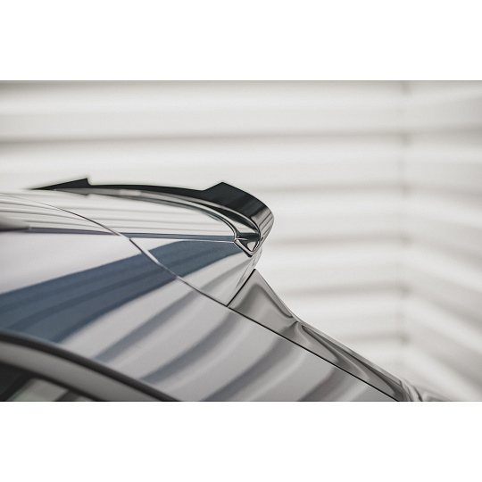 Maxton Design prodloužení spoileru pro Seat Leon ST Mk1 Facelift, černý lesklý plast ABS