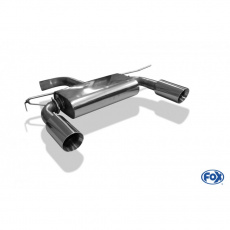 Fox Sportauspuff koncový tlumič výfuku s koncovkou 1x100 Typ 25 na obou stranách pro Audi TT FV3 s motorem 2.0, s pohonem předních kol