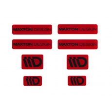 Maxton Design sada 3D samolepek 8 ks, barva: červená / černá