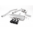 Milltek Sport výfukový systém cat-back bez rezonátoru Race pro Honda Civic Type R FK8 2.0 i-VTEC (s OPF/GPF nebo bez OPF/GPF) 2017-2022, GT-100 černé koncovky