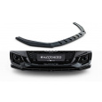 Maxton Design spoiler pod přední nárazník ver.1 pro Audi RS5 F5, černý lesklý plast ABS