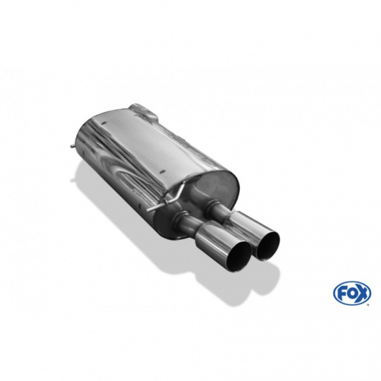 Fox Sportauspuff koncový tlumič výfuku s koncovkou 2x90 Typ 10 pro BMW řada 7 E65 s motorem 3.6, 4.4