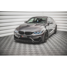 Maxton Design spoiler pod přední nárazník pro BMW M4 F82, černý lesklý plast ABS