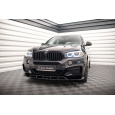 Maxton Design spoiler pod přední nárazník ver.2 pro BMW X6 F16, černý lesklý plast ABS, M-Pack