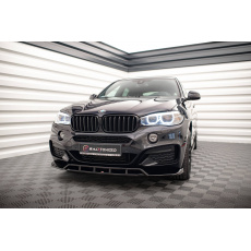 Maxton Design spoiler pod přední nárazník ver.2 pro BMW X6 F16, černý lesklý plast ABS, M-Pack Maxton Design spoiler pod přední nárazník ver.2 pro BMW X6 F16, černý lesklý plast ABS, M-Pack