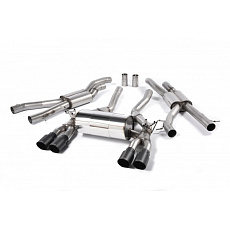 Milltek Sport výfukový systém cat-back Race systém pro BMW řada 3 F80 M3/M3 Competition Sedan (bez OPF/GPF) 2014-2018, černé koncovky