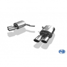 Fox Sportauspuff koncový tlumič výfuku s koncovkou 2x115x85 Typ 32 na obou stranách pro BMW řada 6 E63, E64 s motorem 4.4, 4.8