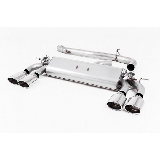 Milltek Sport výfukový systém cat-back bez rezonátoru (hlasitější) pro Volkswagen Golf Mk7.5 R 2.0 TSI 310PS (bez GPF) - 76mm, EC Approved Systems 2017-2021, typ koncovek: oválné leštěné Milltek Sport výfukový systém cat-back bez rezonátoru (hlasitější) pro Volkswagen Golf Mk7.5 R 2.0 TSI 310PS (bez GPF) - 76mm, EC Approved Systems 2017-2021, typ koncovek: oválné leštěné