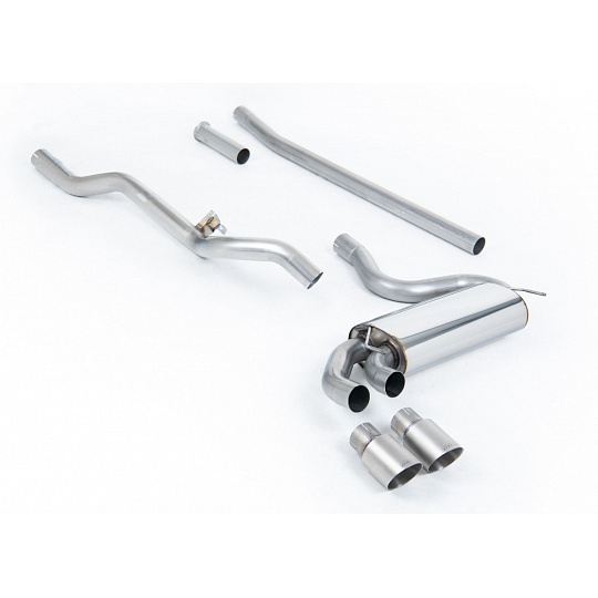 Milltek Sport Downpipe-back bez rezonátoru (hlasitější) pro Audi Coupe UR quattro 10v Turbo 1981-1989, typ koncovek: GT titanové