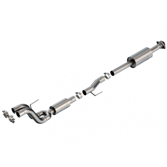 Borla středový díl výfukového systému "S-Type" pro Ford F-150 3,5l Ecoboost V6, automat, 4-dvéř., 4WD, CC s SB (5'6'') 145,4'' WB, r.v. 2021-2023