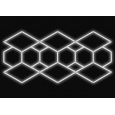 Kompletní LED svítidlo, rozměr: 236,5 x 489,9 cm, teplota světla: bílá 6500 K