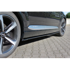 Maxton Design difuzory pod boční prahy pro Audi SQ7 Mk2, černý lesklý plast ABS Maxton Design difuzory pod boční prahy pro Audi SQ7 Mk2, černý lesklý plast ABS