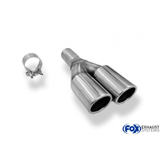 Fox Sportauspuff koncovka výfuku 2x80 Typ 16 pro Audi A2
