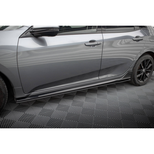 Maxton Design "Street Pro" difuzory pod boční prahy pro Honda Civic Mk10 Sport, plast ABS bez povrchové úpravy