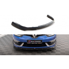 Maxton Design spoiler pod přední nárazník pro Renault Megane Mk3 Facelift, černý lesklý plast ABS, GT Line Grandtour