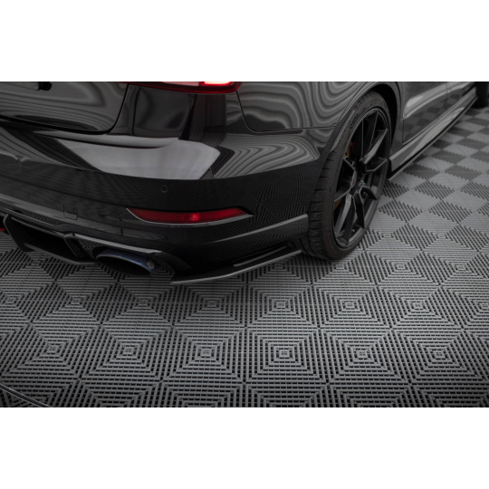 Maxton Design "Street Pro" boční difuzory pod zadní nárazník pro Audi RS3 8V Facelift, plast ABS bez povrchové úpravy, s červenou linkou, Sedan