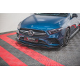 Maxton Design spoiler pod přední nárazník ver.1 pro Mercedes třída A W177 A35 AMG, černý lesklý plast ABS
