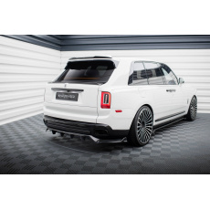 Maxton Design středový spoiler pod zadní nárazník s žebrováním pro Rolls Royce Cullinan, černý lesklý plast ABS Maxton Design středový spoiler pod zadní nárazník s žebrováním pro Rolls Royce Cullinan, černý lesklý plast ABS