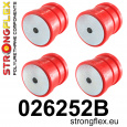026252B: Strongflex Sada silentbloků zadního nosníku