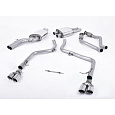 Milltek Sport výfukový systém cat-back Závodní verze (nedoporučuje se pro silniční provoz) pro Audi S5 3.0 TFSI B8 Coupe/Cabriolet (S tronic) 2009-2011, typ koncovek: dvojité leštěné