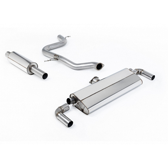 Milltek Sport homologovaný výfuk cat-back s rezonátorem pro Volkswagen Golf MK7.5 GTi (s Performance Pack, bez OPF/GPF) 2017-2018, typ koncovek: JET-100 karbonové Milltek Sport homologovaný výfuk cat-back s rezonátorem pro Volkswagen Golf MK7.5 GTi (s Performance Pack, bez OPF/GPF) 2017-2018, typ koncovek: JET-100 karbonové