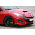 Maxton Design "Racing" spoiler pod přední nárazník pro Mazda 3 Mk2 MPS, plast ABS bez povrchové úpravy