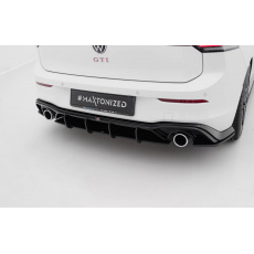 Maxton Design street pro rear diffuser v.5 pro Volkswagen Golf GTI Mk8, Mk8 Facelift, plast ABS bez povrchové úpravy, s černou a červenou linkou Maxton Design street pro rear diffuser v.5 pro Volkswagen Golf GTI Mk8, Mk8 Facelift, plast ABS bez povrchové úpravy, s černou a červenou linkou