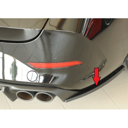 Rieger spoiler pod zadní nárazník na pravé straně pro Seat Leon KL 5-dvéř. (ST/sportstourer) r.v. 09/20-, plast ABS bez povrchové úpravy