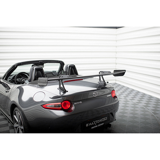 Maxton Design zadní křídlo s horním uchycením (swan-neck) pro Mazda MX-5 Mk4 ND, pravý karbon Maxton Design zadní křídlo s horním uchycením (swan-neck) pro Mazda MX-5 Mk4 ND, pravý karbon