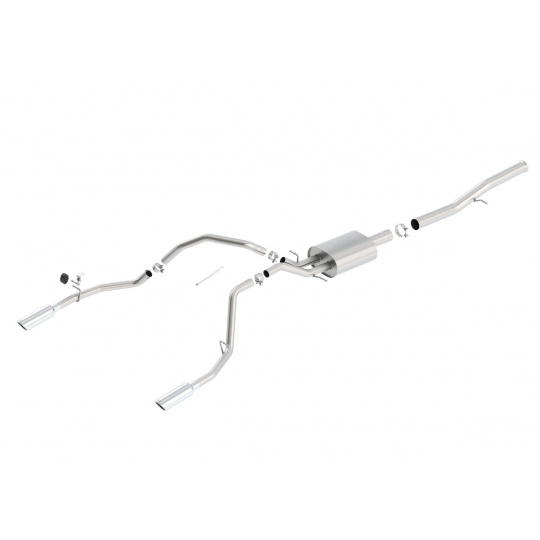 Borla Cat-Back výfukový systém "ATAK" pro Chevrolet Silverado 1500 6,2l EC/SB 78,7", CC/SHB 69,3", WB 143,5", r.v. od 14-18