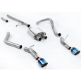 Milltek Sport výfukový systém cat-back boční výfuk (nemění světlou výšku vozu) pro Jeep Gladiator (JT) 3.6 V6 2020-2024, GT-115 titanově modré koncovky