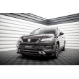 Maxton Design spoiler pod přední nárazník pro Seat Ateca Mk1, černý lesklý plast ABS