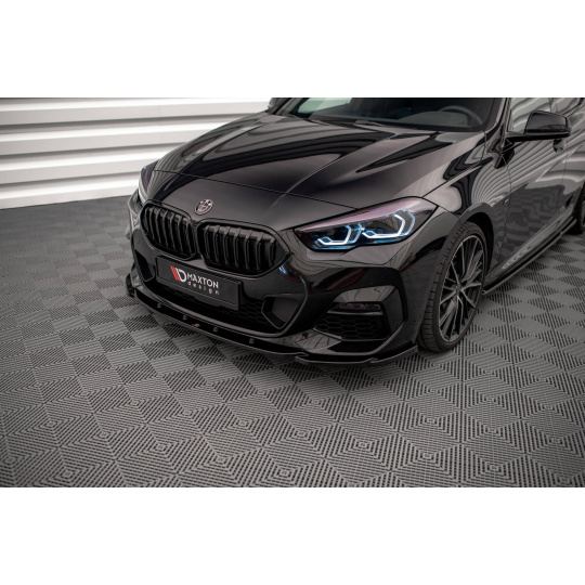 Maxton Design spoiler pod přední nárazník pro BMW řada 2 Gran Coupe F44 (2019-)/M-Pack, černý lesklý plast ABS