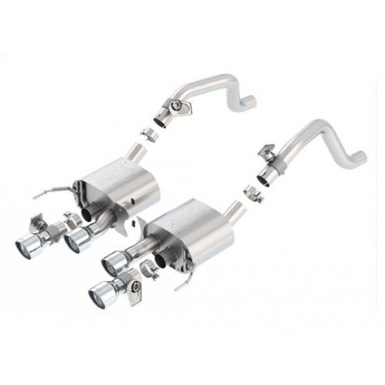 Borla koncový díl "ATAK" pro Chevrolet Corvette C7 6,2l V8 RWD 2-dvéř. s AFM a NPP, r.v. od 14-18