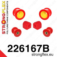 Strongflex sportovní silentbloky Škoda Superb II, sada pro přední nápravu